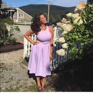 asos scuba lavender dress size 10